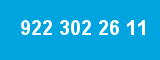 922 302 26 11 922 302 26 11